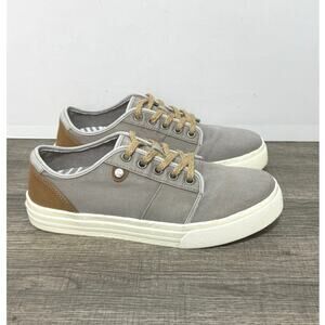 Taos Women’s Super Sole Vintage Distressed Canvas Jute Lace Up Sneaker Size 7.5
